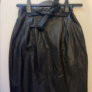 H&M leather pencil skirt